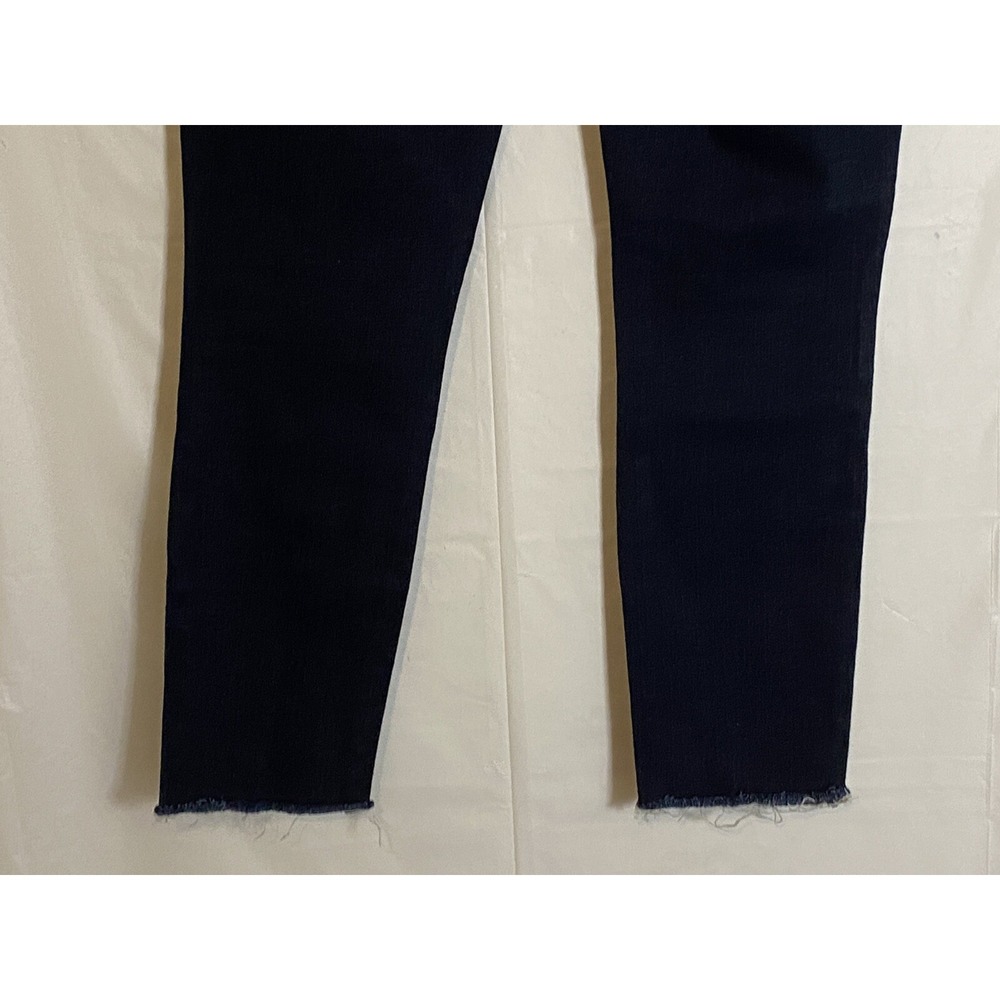 GAP 1969 Skinny Jeans Size 25 Short Blue Stretch Distressed Hem - Picture 6 of 10